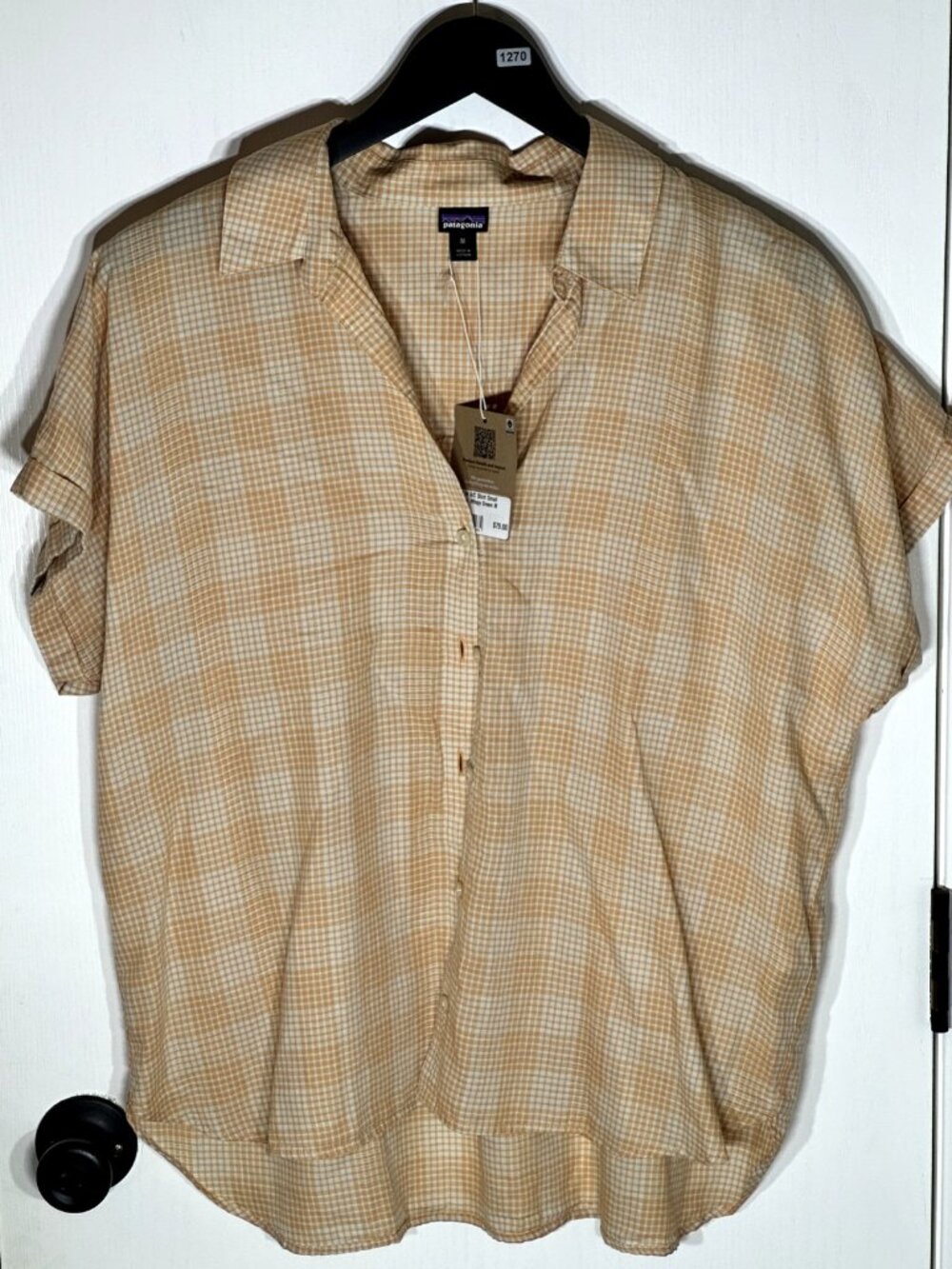 Patagonia Women's Size Medium Lightweight AC Shirt Small Actions Wispy Green NWT